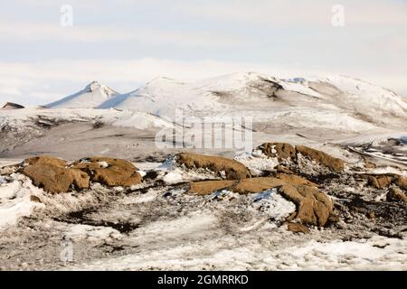 Eruption des Vulkans Eyjafjallajokull, Island, 2010 Stockfoto