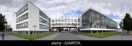 Bauhaus, erste Schule für Industriedesign. Dessau, Deutschland Stockfoto