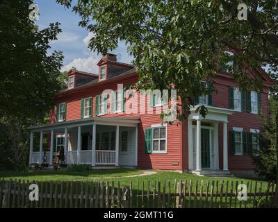 Das Haus von J. Alden Weir auf der Weir Farm National Historic Site. Stockfoto