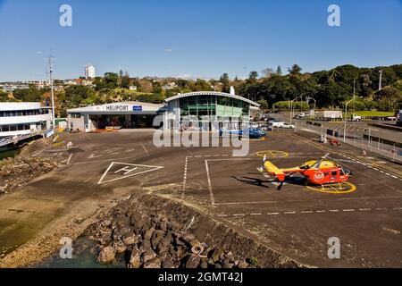 Auckland Heliport, Neuseeland Stockfoto