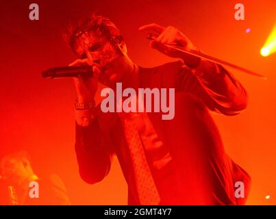 17. September 2021 - Sänger Spencer Charnas von der Band Ice Nine Kills tritt im EPIC Event Center in Green Bay, Wisconsin, auf. Ricky Bassman/Cal Sport Media Stockfoto