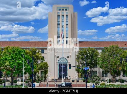 Das San Diego County Administration Center, ein historischer Beaux-Arts- und Spanish Revival-Komplex am Wasser in San Diego, CA, USA Stockfoto