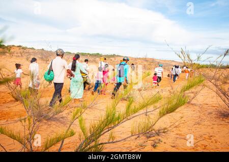 Tägliches Leben in der Provinz Binh Thuan im Süden Vietnams Stockfoto