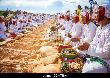 Tägliches Leben in der Provinz Binh Thuan im Süden Vietnams Stockfoto