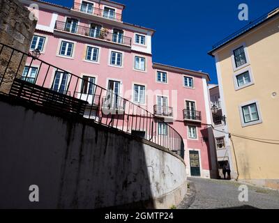 Lissabon, Portugal - 8. März 2017 mit einer Geschichte, die bis in die prähistorische Zeit zurückreicht, ist Lissabon eine der ältesten Städte Europas und der Welt. Jetzt die Stockfoto