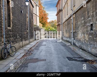 Oxford, England, 10. Oktober 2019; die historische Stadt Oxford hat viele berühmte Sehenswürdigkeiten, Wahrzeichen und Universitäten zu sehen. Aber genauso interesti Stockfoto