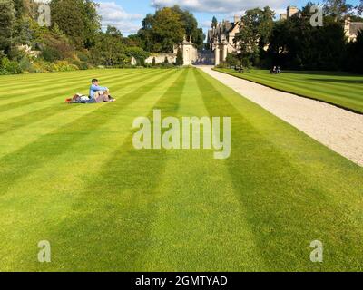 Oxford, Oxfordshire, Großbritannien - 20; das Trinity College wurde 1555 von Sir Thomas Pope auf dem Land gegründet, das zuvor von Benediktinermönchen aus Durham Cat besetzt war Stockfoto