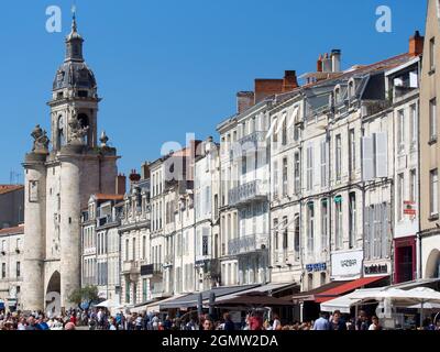 La Rochelle, Frankreich - 20. Juni 2013; keine Menschen im Blick. La Rochelle wurde im 10. Jahrhundert gegründet und ist eine historische Küstenstadt und ein Hafen im Westen von coa Stockfoto