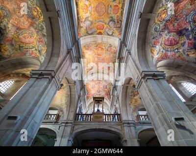 Lamego, Portugal - 15. April 2017 Lamego PortugalÕs eine hübsche historische Stadt im malerischen Douro-Tal im Norden, mit einer langen Geschichte, die bis in die Zeit vor den Roma zurückreicht Stockfoto