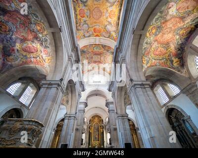 Lamego PortugalÕs eine hübsche historische Stadt im malerischen Douro-Tal im Norden mit einer langen Geschichte, die bis in die vorrömische Zeit zurückreicht. Seine Kathedrale - Unsere Liebe Frau Stockfoto