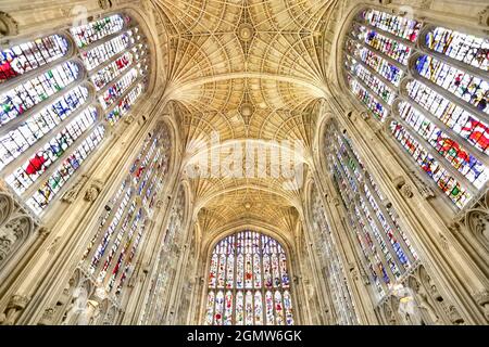 Cambridge, England - 11. November 2009; keine Menschen im Blick. Die King's College Chapel ist die Kapelle des King's College der University of Cambridge, und befindet sich im IS Stockfoto