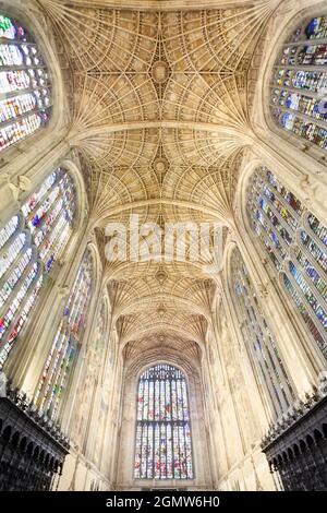 Cambridge, England - 11. November 2009; keine Menschen im Blick. Die King's College Chapel ist die Kapelle des King's College der University of Cambridge, und befindet sich im IS Stockfoto