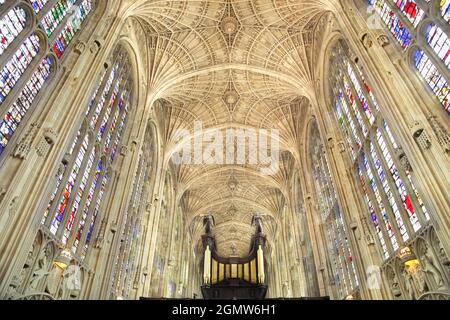 Cambridge, England - 11. November 2009; keine Menschen im Blick. Die King's College Chapel ist die Kapelle des King's College der University of Cambridge, und befindet sich im IS Stockfoto