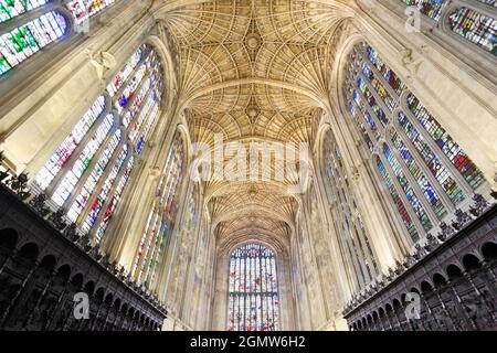 Cambridge, England - 11. November 2009; keine Menschen im Blick. Die King's College Chapel ist die Kapelle des King's College der University of Cambridge, und befindet sich im IS Stockfoto