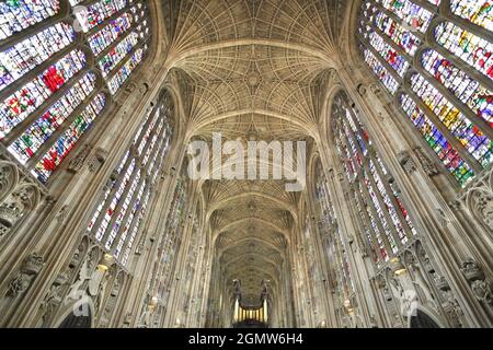 Cambridge, England - 11. November 2009; keine Menschen im Blick. Die King's College Chapel ist die Kapelle des King's College der University of Cambridge, und befindet sich im IS Stockfoto