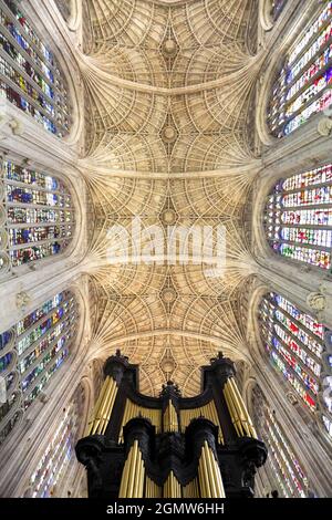Cambridge, England - 11. November 2009 die King's College Chapel ist die Kapelle des King's College der University of Cambridge und eine der schönsten e Stockfoto
