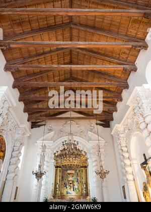 Taormina, Sizilien, Italien - 20. September 2019 in der winzigen Kirche der Heiligen Katharina in Taormina, Sizilien. Taormina ist ein charmantes kleines Schlepptau auf einem Hügel Stockfoto