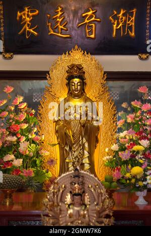 Penang, Malaysia - 7. April 2011; keine Menschen im Blick. Mit Blick auf das Meer ist Kek Lok Si (Himmlischer Tempel) auf Penang Island der größte buddhistische Tempel Stockfoto