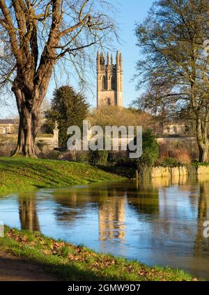 Oxford, England, 18. Januar 2020; Magdalen ist eines der größten und ältesten der Oxford University Colleges. Es steht neben dem Fluss Cherwell Stockfoto