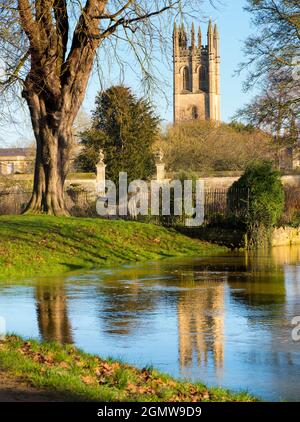 Oxford, England, 18. Januar 2020; Magdalen ist eines der größten und ältesten der Oxford University Colleges. Es steht neben dem Fluss Cherwell Stockfoto