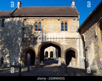 Abingdon, England - 25. Mai 2020; keine Menschen im Blick. Abingdon behauptet, die älteste Stadt in England zu sein. Hier ist eines der Wahrzeichen seines historischen To Stockfoto