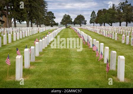 Wyoming, USA - 2008. Mai; die Schlacht am Kleinen Dickhorn, auch als Custer's Last Stand bezeichnet, war ein bewaffneter Einsatz zwischen Combined Stockfoto