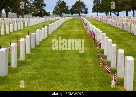 Wyoming, USA - 2008. Mai; die Schlacht am Kleinen Dickhorn, auch als Custer's Last Stand bezeichnet, war ein bewaffneter Einsatz zwischen Combined Stockfoto