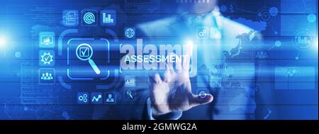 Assessment-Analyse Business Analytics Evaluation Measure Technology Concept Stockfoto
