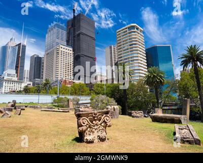 Sydney, Australien - 17. Februar 2109; südlich des Hafens, des Opernhauses und westlich der Innenstadt gelegen, sind die wunderschönen Botanischen Gärten ein fa Stockfoto