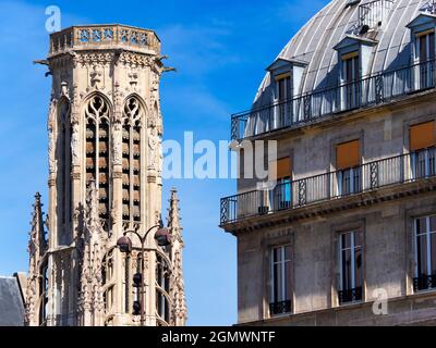 Paris, Frankreich - 19. September 2018 Saint-Germain l'Auxerrois war früher die lokale Kirche für die Bewohner des nahe gelegenen Louvre-Palastes. Konnte das nicht Stockfoto