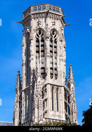 Paris, Frankreich - 19. September 2018 Saint-Germain l'Auxerrois war früher die lokale Kirche für die Bewohner des nahe gelegenen Louvre-Palastes. Konnte das nicht Stockfoto