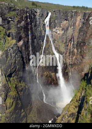 Der herrliche Geiranger Fjord liegt in der Sunnm¿re Region des Komitats M¿re Og Romsdal in Norwegen. Eine der beliebtesten Touristenattraktionen von NorwayÕs, Stockfoto