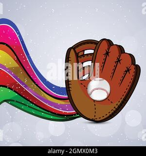 Baseballsport Hintergrund Stock Vektor