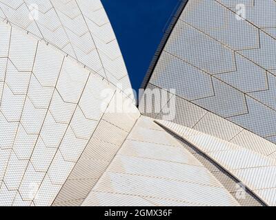 Sydney, Australien - 16/17. Februar 2109 das Sydney Opera House wurde 1973 eröffnet und ist heute eines der ikonischen Gebäude des 20. Jahrhunderts. In einem al Stockfoto