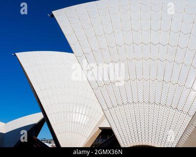 Sydney, Australien - 16/17. Februar 2109 das Sydney Opera House wurde 1973 eröffnet und ist heute eines der ikonischen Gebäude des 20. Jahrhunderts. In einem al Stockfoto