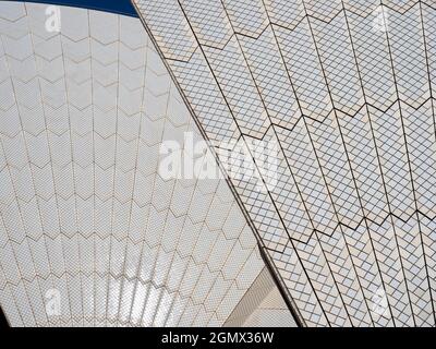 Sydney, Australien - 16/17. Februar 2109 das Sydney Opera House wurde 1973 eröffnet und ist heute eines der ikonischen Gebäude des 20. Jahrhunderts. In einem al Stockfoto