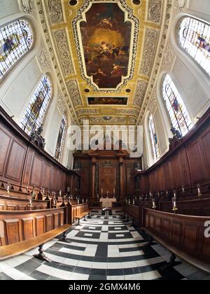 Oxford, England - 2013; Trinity College wurde 1555 von Sir Thomas Pope gegründet, auf dem Land, das zuvor von Benediktinermönchen aus der Kathedrale von Durham besetzt war Stockfoto