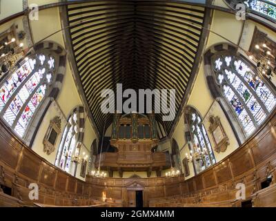 Oxford, England - 2013; keine Menschen im Blick; das im Stadtzentrum gelegene Wadham College ist eines der größten Oxford UniversityÕs. Gegründet im Jahr 1610, ist es Stockfoto