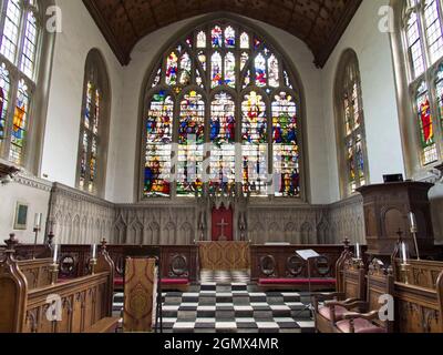 Oxford, England - 2013; keine Menschen im Blick; das im Stadtzentrum gelegene Wadham College ist eines der größten Oxford UniversityÕs. Gegründet im Jahr 1610, ist es Stockfoto