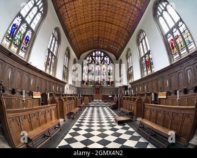 Oxford, England - 2013; keine Menschen im Blick; das im Stadtzentrum gelegene Wadham College ist eines der größten Oxford UniversityÕs. Gegründet im Jahr 1610, ist es Stockfoto