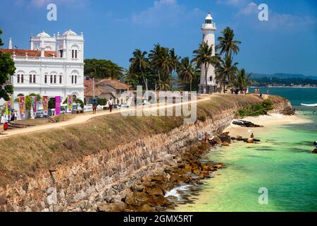 Galle, Sri Lanka - 15. Februar 2013 Galle liegt an der südwestlichen Spitze Sri Lankas und ist die Hauptstadt der Südprovinz der Insel. Nach der Ankunft von Stockfoto