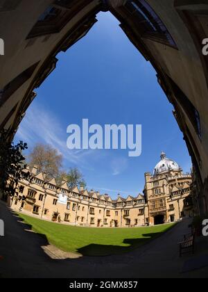 Oxford, England - 5. Mai 2016; keine Menschen im Blick. Brasenose College wurde 1509 gegründet, mit der College-Bibliothek und Kapelle - hier gezeigt - in der hinzugefügt Stockfoto