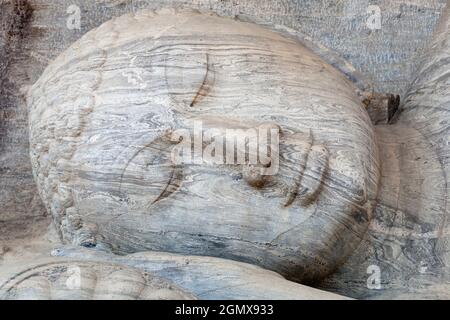 Polonnawura, Sri Lanka - 10. Februar 2014; Polonnaruwa, eines der ältesten Königreiche Sri Lankas, wurde erstmals von König VI. Zur Hauptstadt erklärt Stockfoto