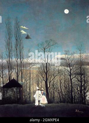 Henri Rousseau's Carnival Evening (1886) berühmtes Gemälde. Stockfoto