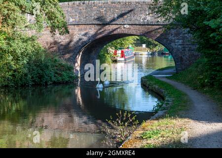 Worcester Birmingham Canal Stockfoto