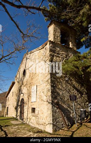 Kirche Santa Maria della Coste - Jahrhundert XII-XIII, Accumoli, Latium, Italien, Europa Stockfoto