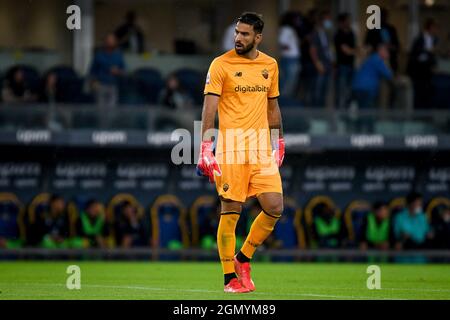 Marcantonio Bentegodi Stadium, Verona, Italien, 19. September 2021, Rui Pedro dos Santos Patricio (Roma) während des FC Hellas Verona gegen AS Roma - Italiener Stockfoto