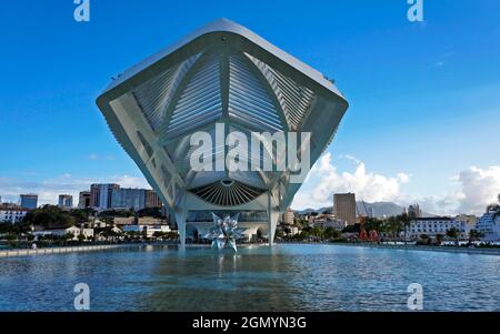 RIO DE JANEIRO, BRASILIEN - 1. APRIL 2017: Museum of Tomorrow (Museu do Amanha) Stockfoto