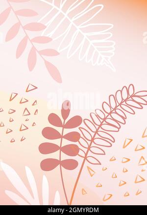 Ein modernes universelles Kunstposter. Geeignet für Grußkarten, Poster, Urlaubskarten, Corporate Cards und Einladungen. Abstraktes Design. Vektorgrafiken Stock Vektor