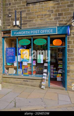 Haworth Main Street Post Office, West Yorkshire, England Stockfoto